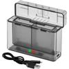 LYONGTECH LP-E17 Caricabatteria per Canon EOS R8,R10,R50,R100,RP,77D,850D,800D,760D,750D,250D,200D II,200D,M5,M6 Mark II,M3,Rebel T8i,T7i,T6i,T6s,SL3, SL2,9000D,8000D,Carica Batteria,Caricatore Hub
