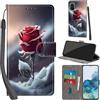 Haninsuze Cover per Samsung Galaxy S20 Plus Custodia Cover Pelle Libro Portafoglio con Porta Carte Magnetica Protezione Antiurto Cuoio Flip Case Custodia Cover per Samsung S20 Plus, Rose