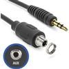 Adapter Universe Aux Cavo di prolunga in 3,5 mm maschio Femmina 30 cm NERO