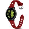 MaEiol Mail 20mm Cinturino Silicone per Garmin Approach S50/S44 / Garmin Vivoactive 6/Vivoactive 5 /Forerunner 570 42mm /Forerunner 165/165 Music, Cinturino Morbido Traspirante Sportivo Ricambio - Rosso