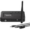 eppfun LE Audio APTX-Lossless/Adaptive Auracast & Bluetooth 5.4 Trasmettitore per TV, Adattatore Audio Bluetooth con jack 3.5mm/ Optical/Coassiale, per Cuffie