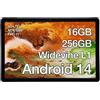 AGM Widevine L1 Tablet AGM PAD P2 con 1920 * 1200 480Nits Display, 11 Android 14 Tablet, 8GB RAM +256GB ROM(TF 2TB), 7850mAh, MTK G99 Tablet PC, 50MP+8MP, 4G LTE/5G WiFi/BT 5.2/Doppia SIM/Compass