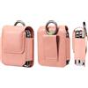 WFCKPQF Borsa da Cintura Pelle per Cellulare Uomo Compatibile con Samsung Galaxy Z Flip 6/5/4/3/2/5G/Motorola RAZR 5G/Huawei Pocket 2, Piccola Sacchetto Clip Cintura per Telefono Holster con Moschettone