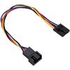 Bewinner 5Pcs Cavo adattatore da 5 pin a 4 pin, 4 pin di controllo della temperatura Interfaccia ventola Connettore connettore Supporto convertitore PWM Controllo della temperatura Regolazione della velocità