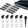 TILONKJ 20 Pcs Kit di Protezione dalla Polvere per Telefoni Cellulari,Adesivi Antipolvere per Altoparlanti,Copertura porta USB C,Tappi antipolvere iphone 16/15, Pulitore Porta di Ricarica del Telefono
