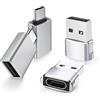 Elebase 4Pack Adattatore USB a USB C e Caricatore Maschio Type C a 3.0 Femmina,Convertitore Thunderbolt 4 a Type A OTG per Apple Watch Ultra 3 iWatch 10 11,AirPods 4 Pro 3,iPad,Google Piexl 9,MacBook