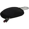 Hermitshell duro EVA immagazzinaggio coprire scatola valigia sacchetto borsa Caso e moschettone per Apple Magic Mouse (I e II 2nd Gen) colore: Nero Nylon