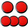 YFTRFR 5 Pezzi Dischi Adesivi Cruscotto, Circolare Biadesivi Base Autoadesiva Resistente Ricambio Appiccicosi per Navigatore Satellitare, Dash Cam, Parabrezza, Fotocamera(Nero)