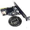 Cablecc Presa per pannello frontale USB 3.1 e adattatore per scheda madre da USB 2.0 a PCI-E Express