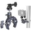 SMALLRIG Super Morsetto con Testa a Sfera Morsetto Braccio Magico Treppiede Morsetto per Monitor da Campo LCD Microfono Flash per Gopro per DJI Action 3 Carico Massimo 3,5 kg (7,7 libbre) - 4102B