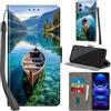 Haninsuze Cover per Xiaomi Redmi Note 12 5G, barca | Pelle PU Portafoglio, Porta Carte, Magnetica, Libro, Antiurto Custodia