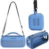 Yaowanguan Custodia in Silicone per Bose NUOVO Diffusore Portatile SoundLink Max,Soundlink Max Manicotto da Viaggio Portatile Borsa di Trasporto con Tracolla(Blu)