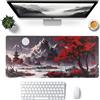 FYting Tappetino Mouse xxl,Tappeto Mouse Anime 900x400,Tappetino Mousepad Gaming Grande,Base Antiscivolo in Gomma Naturale, Impermeabile e Antimacchia, Adatto per PC, MacBook, Laptop(E)