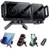 Olycism Supporto per cellulare auto per Galaxy Z Fold 7 6 5 4 3 2 con funzione di ricarica 15 W Dual Coils QC 3.0 Fast Wireless Charger Auto per Z Fold può ruotare automaticamente il supporto auto