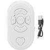 Topiky Telecomando Bluetooth Video Page Turner, Controller Emote Fingertip per Smart Clicker per Foto e Video, Controllo Dell'otturatore della Fotocamera Ad Anello (Bianco)