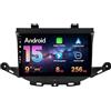 MISONDA Autoradio Android 9 pollici IPS 2 Din per Opel Astra K/Buick Verano GS 2015-2017 - Fotocamera gratuita [8G+256G] Supporto controllo del volante WiFi DAB BT GPS Carplay DSP