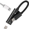 zoyuzan Adattatore Lightning su cuffie e ricarica (2 in 1) per Apple doppio connettore splitter auto AUX cavo audio jack telefono cellulare charge auricolare cavo di ricarica per iPad convertitore cuffie