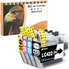 D&C LC422 Cartucce d'inchiostro compatibili con Brother LC-422 LC422XL Multipack per Brother MFC-J5340DW MFC-J5345DW MFC-J5740DW MFC-J6540DW MFC-J6940DW (nero, ciano, magenta, giallo, confezione da 4)