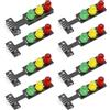 GERUI 8 moduli LED per semaforo da 3,3 - 5 V 8 mm Creative DIY mini semaforo compatibile con Arduino