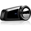 QSPORTPEAK Interfono casco moto bluetooth,M2 sistema di comunicazione del casco per 6 piloti/portata 1000m,Condivisione di Musica Auricolare Casco Moto con FM,Cancellazione del Rumore (1 pezzi)