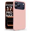 N NEWTOP Cover Compatibile per Apple iPhone 17 PRO MAX, Custodia TPU SOFT Gel Silicone Ultra Sottile Flessibile Case Posteriore Protezione Fotocamera Anti Urto Guscio Scocca Colorato (Rosa)