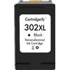 Cartridgeify 302XL Cartucce d'inchiostro Compatibile con HP 302 XL Nero, per HP Envy 4520 4522 4525 Officejet 3830 3834 4650 4652 DeskJet 1110 2130 3630 3632 3634 3636