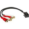 tomzz Audio 7557-000 Adattatore AUX IN Line-Out compatibile con Audi Seat Skoda VW Quadlock a 12 pin per l'accoppiamento a 4 canali