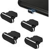 Kelio di Tappi Antipolvere Proteggi la Copertura,4 Pezzi Tappi Antipolvere, per Porta di Ricarica Compatibile Spina Antipolvere Phone X/Xs/Xr/11/11Pro/SE/12/12Pro/13/13Pro/MAX(Nero)
