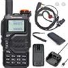 HYS Quansheng UV-K5 5W 144-146 MHz/430-440 MHz Walkie Talkie, Caricatore Batterie ricaricabili Radio, Radio bidirezionale a doppia banda (auricolare leggero, auricolare)