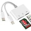 HOYULLI Adattatore USB C Lightning a Lettore SD Micro SD USB Memoria per iPhone 16 15 Pro Fotocamera per iPad 10 Mac Compatibile con Samsung per Apple TF Memory Adapter OTG Card Reader