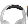 SOULWIT Archetto in Panno Nano Ricambio per Sennheiser HD201/206/HD180 Cuffie, Cuffie Fascia Headband Band - Nero
