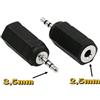 Chance SAS - 3x Adattatore Jack Maschio 3,5mm Femmina 2,5mm M/F cod1 00300021