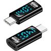 QIANRENON Adattatore display digitale da 140 W USB4.0 C 40 Gbps USB tipo C 4.0 maschio a femmina di ricarica monitoraggio connettore rilevamento tensione potenza 8 K a 60 Hz, per Thunderbolt 3 Steam