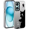 YUXING Cover per Honor X5 Plus - Custodia Telefono Cellulare Sottile Antiurto Motivo Artistico Moda Protezione Bumper Slim Case (Cat)