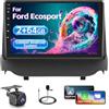 Inefala 2+64G Stereo per Ford Ecosport Android 15 con Wireless CarPlay Android Auto, 9 Pollici Auto Radio Soporta Bluetooth WIFI 28UI GPS FM DSP SWC AHD Telecamera Posteriore