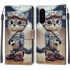 KENHONER Cover Compatibile con Samsung Galaxy A56, Resistente Pelle PU Flip Libro Custodia [Protezione Completa] [Slot per Scheda] [Funzione di Supporto], gatto