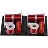 Zerone 2Pcs Divisore per Frequenza Altoparlanti 2 Vie Treble/Bass 2 Unità 2 Unità Hi-Fi Crossover Filtro Distributore di Frequenza Modulo FAI DA TE