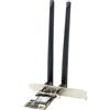 ZimaBoard Scheda WiFi PCIe, 6E M.2 NGFF Kit adattatore Mini Desktop, Nuovo adattatore wireless 6GHz BT5.2 802.11ax 5400Mbps 2.4GHz 5GHz supporto OFDMA MU-MIMO AX210NGW Scheda di rete Gigabit