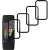 Quanen Electronic Schermo Pellicola Protettiva per Fitbit Charge 5, [4 Pezzi] Anti Graffio, Senza Bolle, Copertura Completa 3D, Bordo Curvo, Flessibile HD PET Trasparente Pellicola Proteggi Schermo