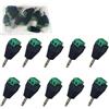 RUNCCI-YUN 10pcs connettore audio jack 3,5mm Connettore stereo stereo stereo da 3,5 mm a 2 pin, connettore a vite senza saldatura per cuffie e auricolari