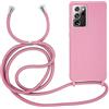 MyGadget Cover per Samsung Galaxy Note 20 Ultra - Custodia con Corda - Case con Cordino Opaca Antiurto | Bumper con Laccio | Tracolla - Practical Stylish - Rosa
