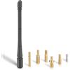Bingfu Antenna Radio Auto Autoradio Compatibile con Jeep Wrangler JK dal 2007 al 2017, 19.5 cm Gomma Flessibile Sostituzione, Ricezione DAB FM/AM Migliorata