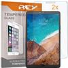 REY Pack 2X Pellicola salvaschermo per XIAOMI Mi Pad 4 Plus, Pellicole salvaschermo Vetro Temperato 9H+, di qualità Premium Tablet