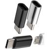 HOYULLI Adattatore Micro USB Female a USB C Maschio (3 Pack) per iPad Tipo C Caricatore Android Cavo Convertitore per iPhone 16 15 Pro Max per Apple Compatibile con Samsung S24 S23 S25 Tablet Thunderbolt