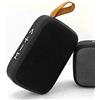 Denash Altoparlante Portatile, Subwoofer Stereo Funzione FM Supporto Ricaricabile Scheda di Memoria Mini Altoparlante Risparmio Energetico con Cinturino da Polso per Interni per Tablet