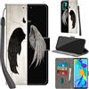 Haninsuze Cover per Huawei P30 Pro Custodia Cover Pelle Libro Portafoglio con Porta Carte Magnetica Protezione Antiurto Cuoio Flip Case Custodia Cover per Huawei P30 Pro, ala