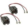 tomzz Audio 7140-001-1 Adattatore altoparlante (set di 2) a DIN compatibile con Citroen C2 C3 Picasso Peugeot 206 207 308 3008 5008 Boxer