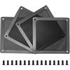 Baimuni Filtro Antipolvere PC, 120mm Magnetico Griglie di Ventilazione, Filtro dell'Aria per Ventola di Raffreddamento del Computer Case, per Alimentatori/Modem/Routers (Nylon, 4 Pezzi, Nero)