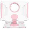 Didarenba Porta tablet da tavolo compatibile con iPad trasparente regolabile in altezza e inclinazione con base girevole a 360º Pieghevole