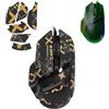 toergy 1 set di nastro antiscivolo per Razer Basilisk V3 Pro, resistente al sudore, facile da usare, design autoadesivo, kit di aggiornamento professionale per mouse, motivo stampato in oro nero